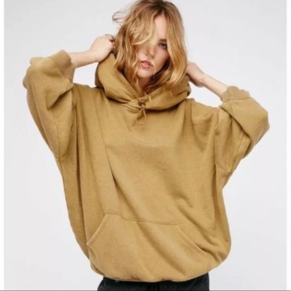 Free People Maxed Out Hoodie Khaki - Picture 9 of 10